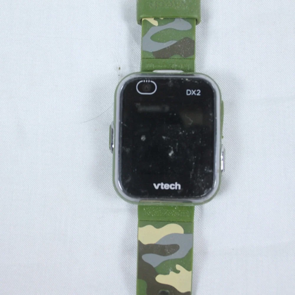 VTech‎ DX2 Kids Smartwatch Camouflage Green Camera Games Learning
